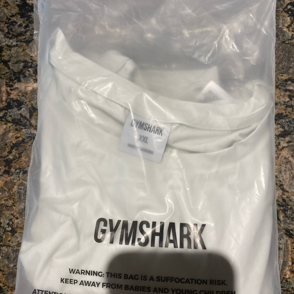 Gymshark Whitney Simmons Short Sleeve Crop Top Skylight White XXL - Picture 3 of 3